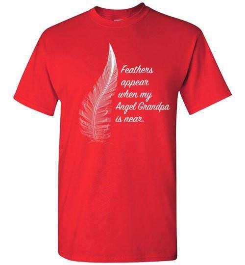 Feathers Appear When My Angel Grandpa Is Near T-Shirt - Guardian Angel Collection