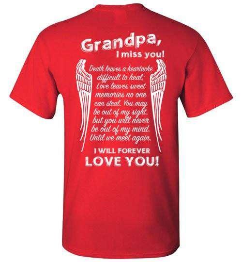 Grandpa I Miss You T-Shirt - Guardian Angel Collection