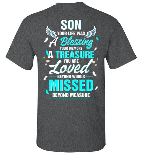 Son - Your Life Was A Blessing T-Shirt - Guardian Angel Collection