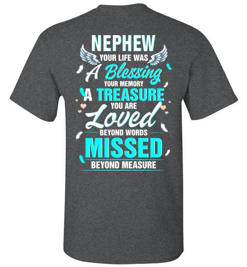 Nephew - Your Life Was A Blessing T-Shirt - Guardian Angel Collection