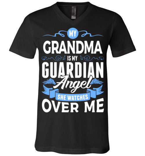 My Grandma Watches Over Me V-Neck (Front)