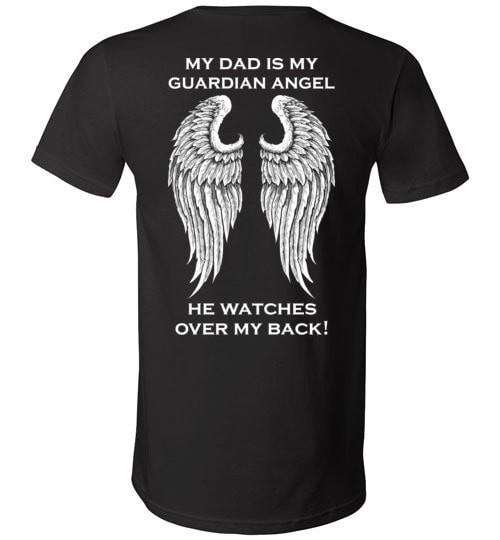 My Dad Is My Guardian Angel Unisex V-Neck - Guardian Angel Collection