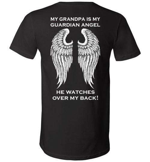 My Grandpa Is My Guardian Angel Unisex V-Neck - Guardian Angel Collection
