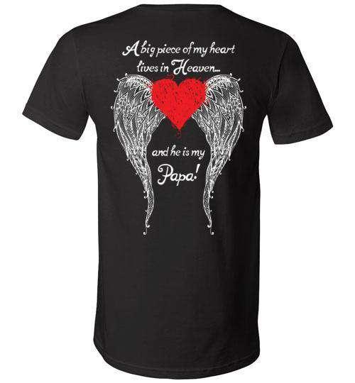 Papa - A Big Piece of my Heart V-Neck - Guardian Angel Collection