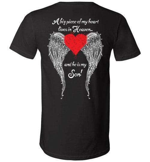 Son - A Big Piece of my Heart V-Neck - Guardian Angel Collection