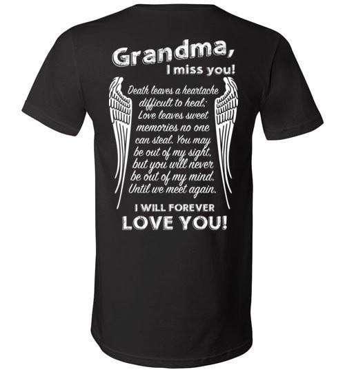 Grandma I Miss You V-Neck - Guardian Angel Collection