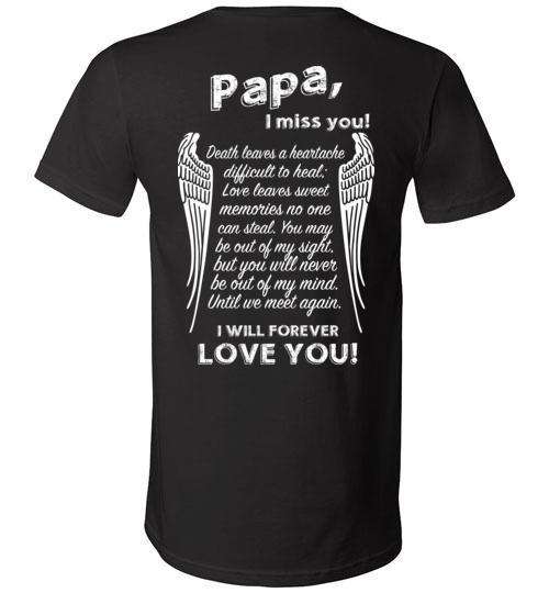 Papa - I Miss You V-Neck