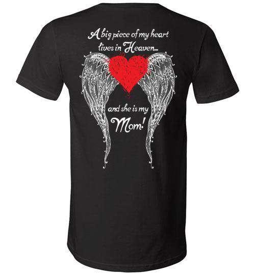 Mom - A Big Piece of my Heart V-Neck - Guardian Angel Collection