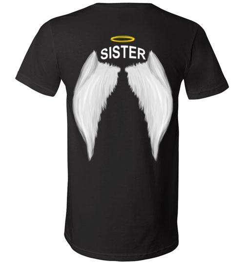 Sister - Halo Wings V-Neck - Guardian Angel Collection