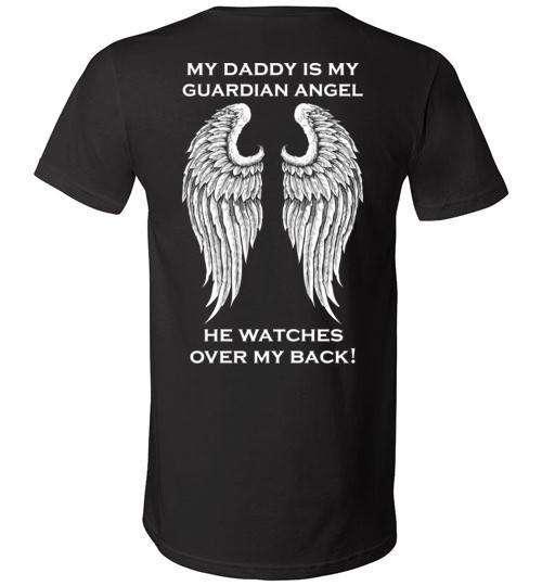 My Daddy Is My Guardian Angel V-Neck - Guardian Angel Collection