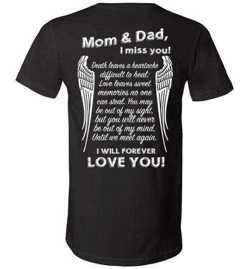 Mom & Dad I Miss You V-Neck - Guardian Angel Collection