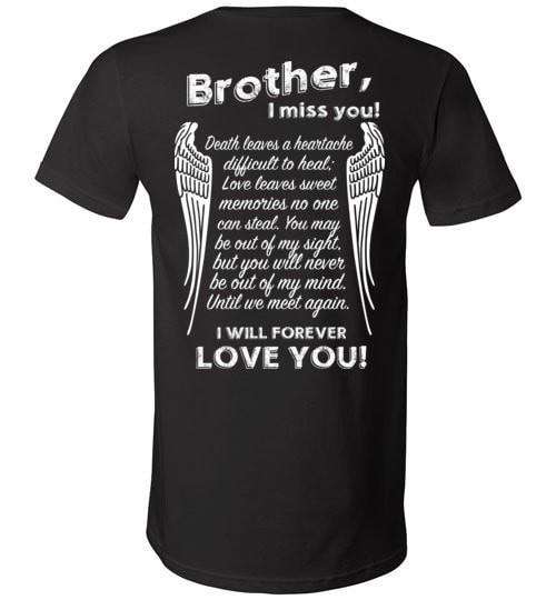 Brother I Miss You Unisex V-Neck - Guardian Angel Collection