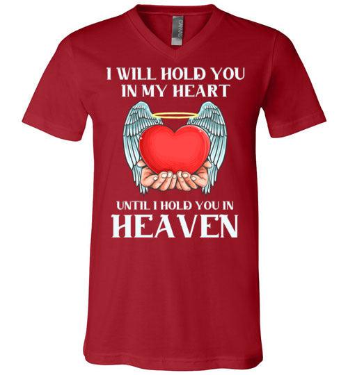 I Will Hold You In My Heart V-Neck - Guardian Angel Collection