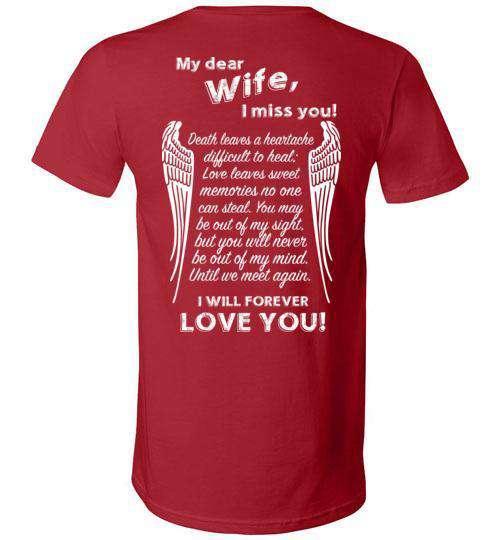 Wife - I Miss You V-Neck - Guardian Angel Collection