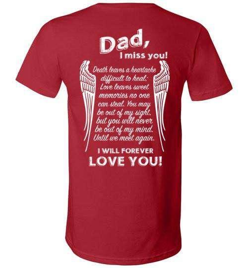 Dad I Miss You V-Neck - Guardian Angel Collection