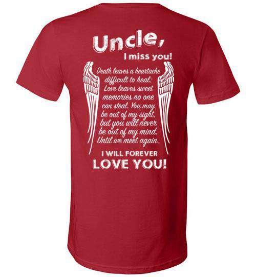 Uncle - I Miss You V-Neck - Guardian Angel Collection