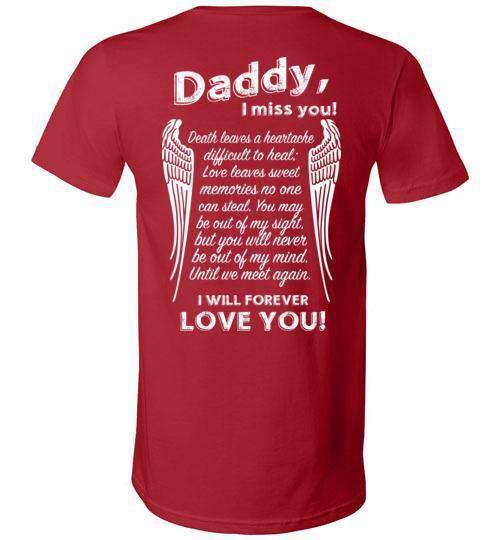 Daddy - I Miss You V-Neck - Guardian Angel Collection