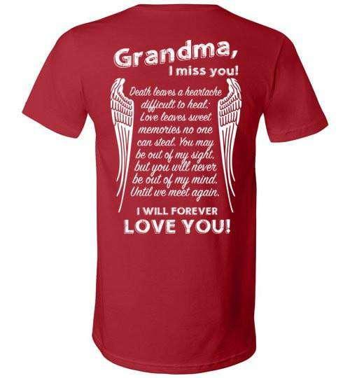 Grandma I Miss You V-Neck - Guardian Angel Collection