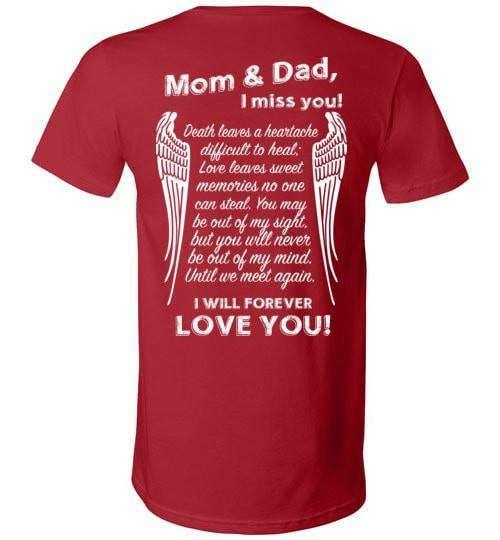 Mom & Dad I Miss You V-Neck - Guardian Angel Collection