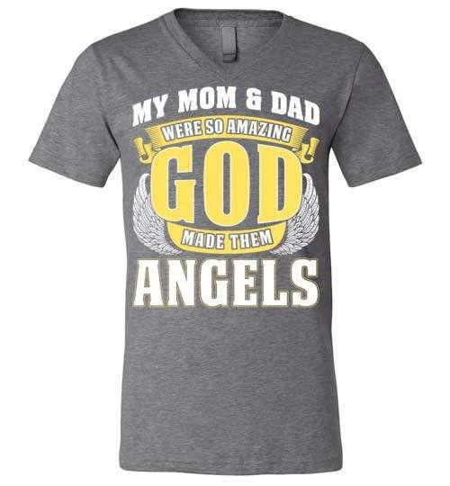 My Mom & Dad Were So Amazing V-Neck - Guardian Angel Collection