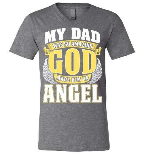 My Dad Was So Amazing V-Neck - Guardian Angel Collection