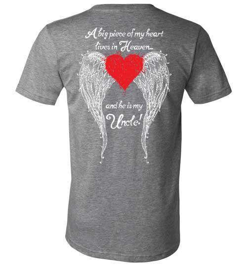 Uncle - A Big Piece of my Heart V-Neck - Guardian Angel Collection