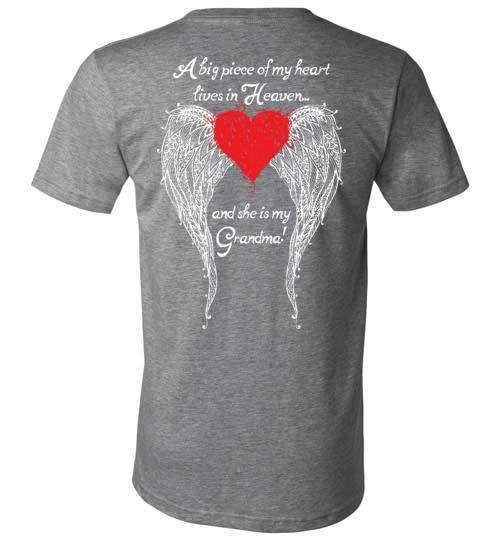 Grandma - A Big Piece of my Heart V-Neck - Guardian Angel Collection