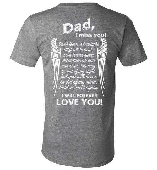 Dad I Miss You V-Neck - Guardian Angel Collection