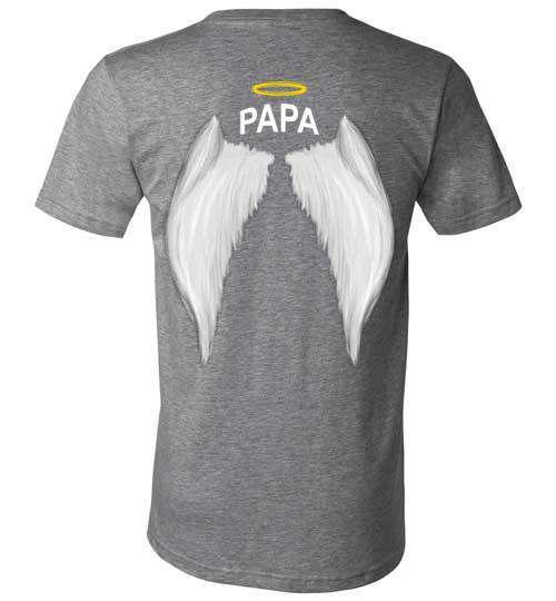 Papa - Halo Wings V-Neck - Guardian Angel Collection