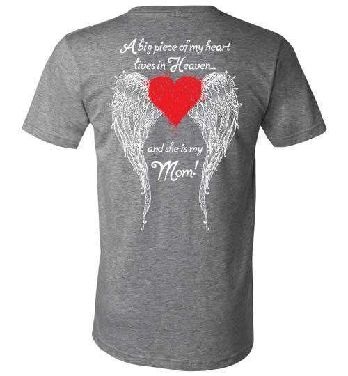 Mom - A Big Piece of my Heart V-Neck - Guardian Angel Collection