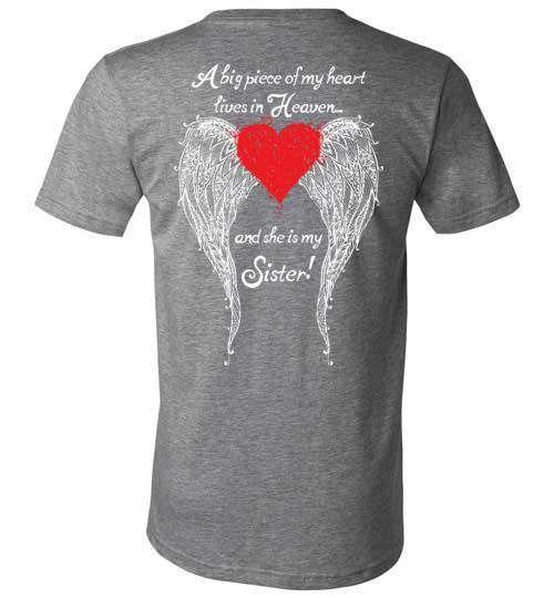 Sister - A Big Piece of my Heart V-Neck - Guardian Angel Collection