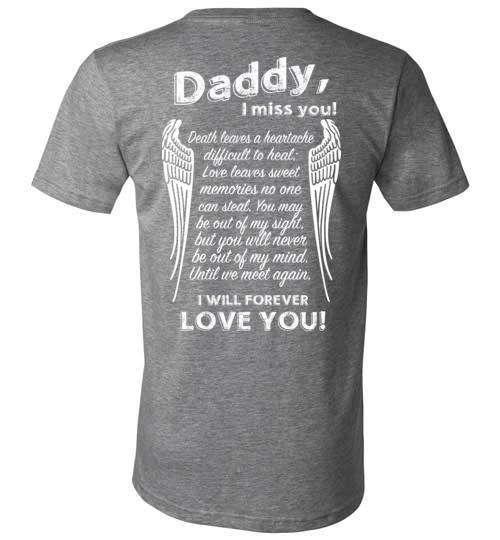 Daddy - I Miss You V-Neck - Guardian Angel Collection