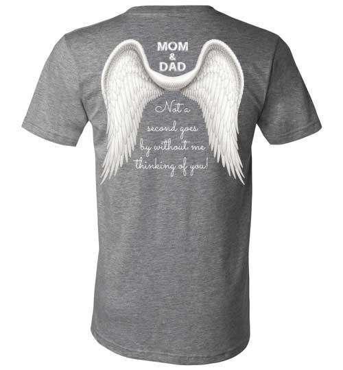Mom & Dad - Not A Second Goes By V-Neck - Guardian Angel Collection