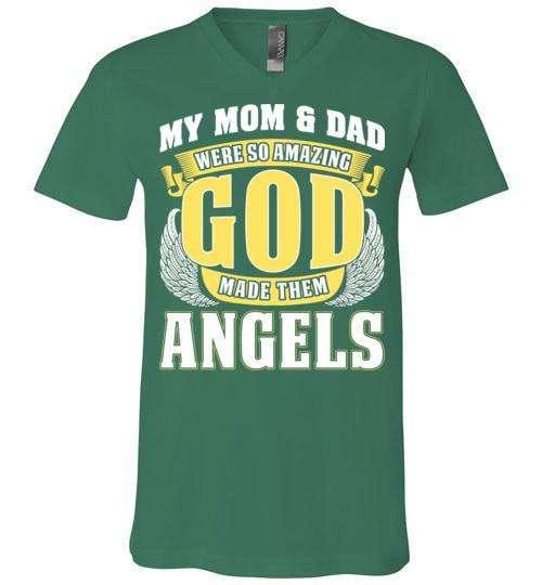 My Mom & Dad Were So Amazing V-Neck - Guardian Angel Collection