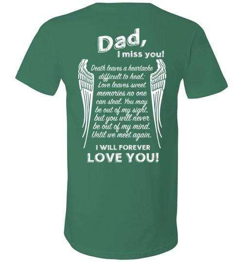 Dad I Miss You V-Neck - Guardian Angel Collection