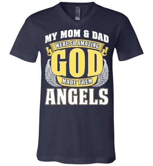 My Mom & Dad Were So Amazing V-Neck - Guardian Angel Collection
