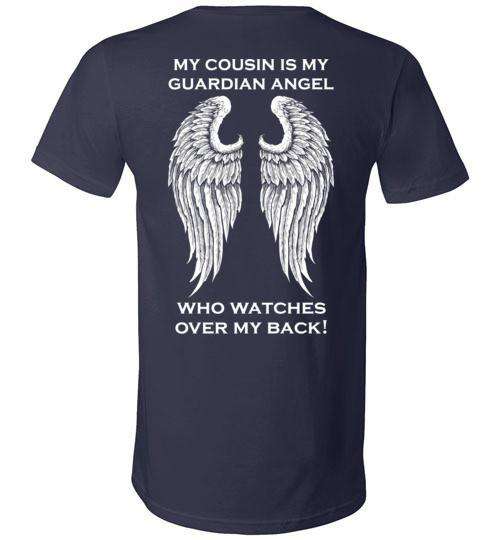 My Cousin Is My Guardian Angel V-Neck - Guardian Angel Collection