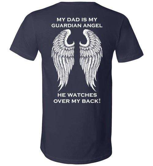 My Dad Is My Guardian Angel V-Neck