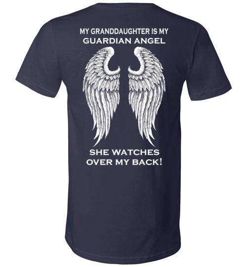 My Granddaughter Is My Guardian Angel V-Neck - Guardian Angel Collection