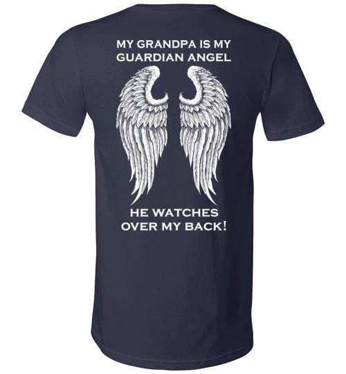 My Grandpa Is My Guardian Angel V-Neck - Guardian Angel Collection