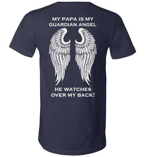 My Papa Is My Guardian Angel V-Neck - Guardian Angel Collection
