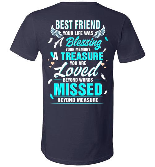 Best Friend - Your Life Was A Blessing V-Neck - Guardian Angel Collection
