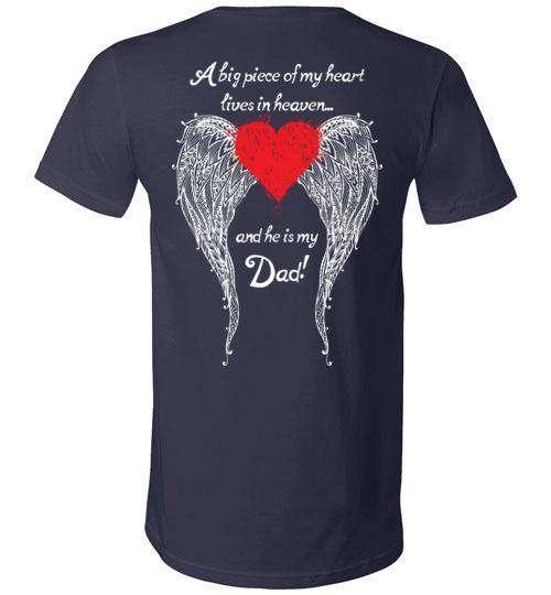 Dad - A Big Piece of my Heart V-Neck - Guardian Angel Collection