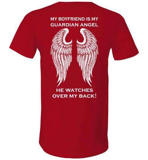 My Boyfriend Is My Guardian Angel V-Neck - Guardian Angel Collection