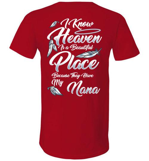 I Know Heaven is a Beautiful Place - Nana V-Neck - Guardian Angel Collection