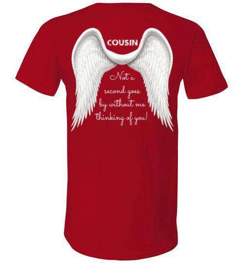 Cousin - Not A Second Goes By V-Neck - Guardian Angel Collection