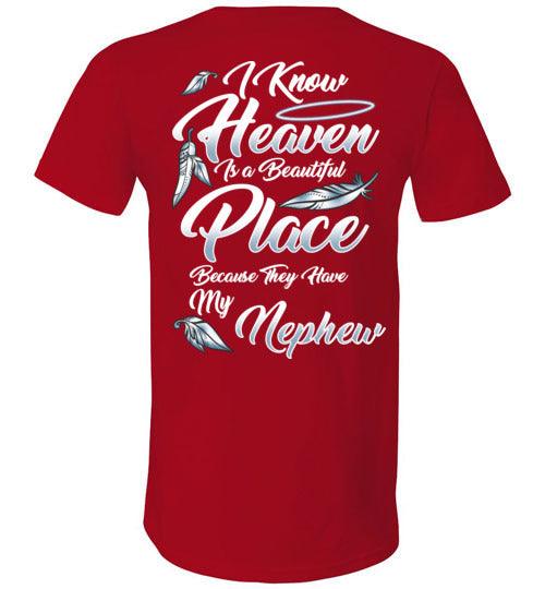 I Know Heaven is a Beautiful Place - Nephew V-Neck - Guardian Angel Collection