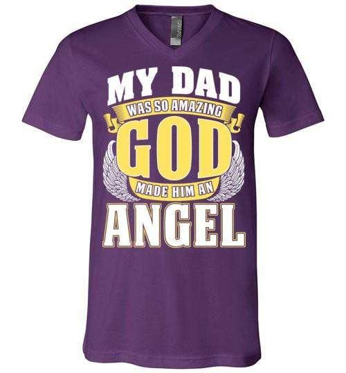 My Dad Was So Amazing V-Neck - Guardian Angel Collection