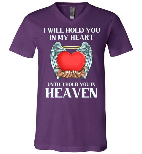 I Will Hold You In My Heart V-Neck - Guardian Angel Collection