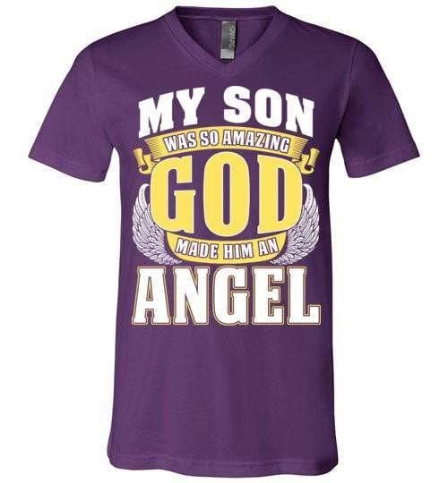 My Son Was So Amazing V-Neck - Guardian Angel Collection